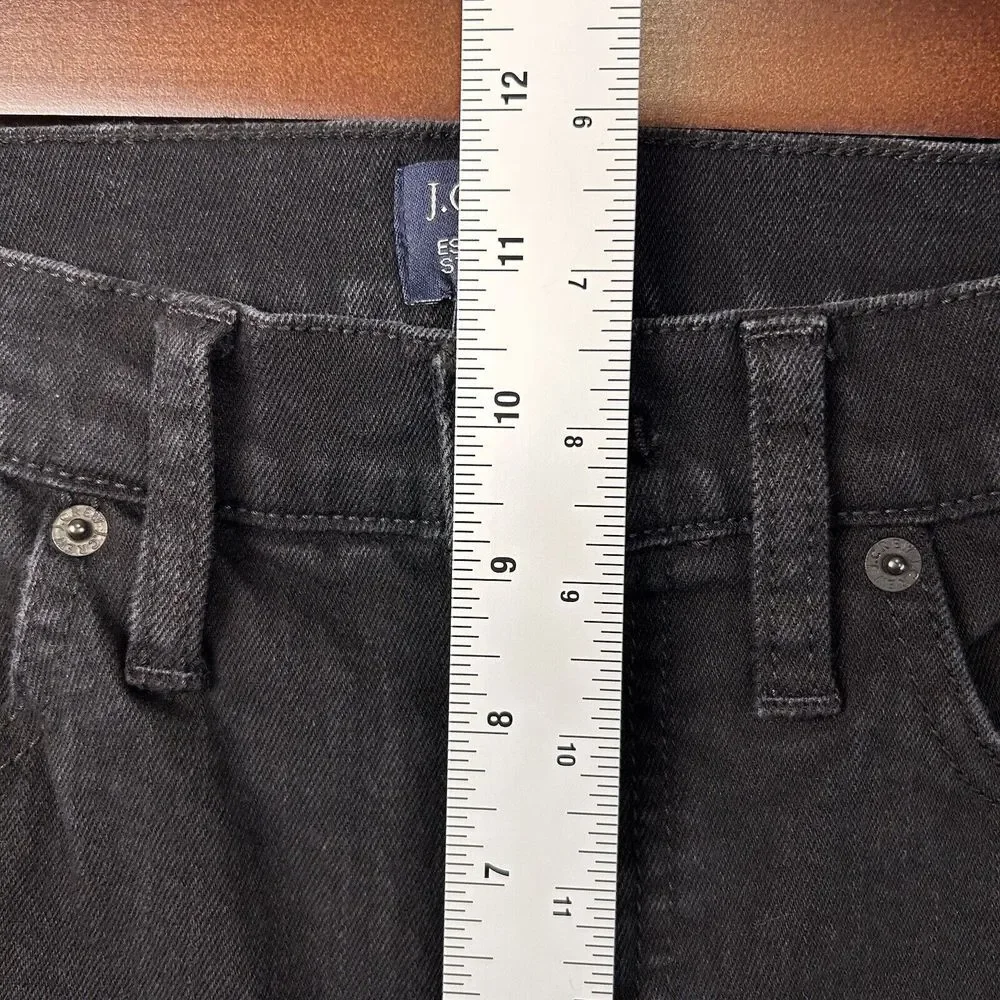 J. Crew Essential Straight Jeans Womens 28 Black Casual Cotton Straight Workwear